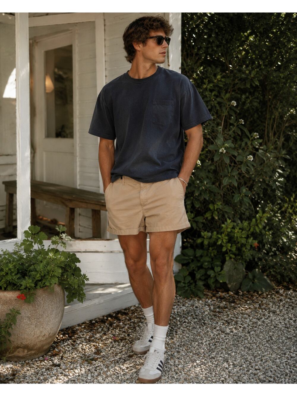 Old Navy Old Money Chino Shorts Mens 4X Beige Quiet Luxury Preppy Stretch Casual